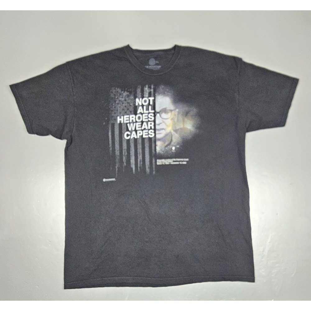 Vintage The Mountain Ruth Ginsburg T-Shirt Mens 3XL Not All Heroes‎ Wear Capes